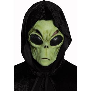 Partychimp Alien Gezichts Masker Halloween Masker voor bij Halloween Kostuum Volwassenen - Latex - One-size