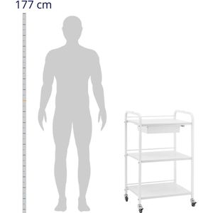 physa Cosmeticawagen - 1 lade - 3 Planken - max. 80 kg