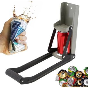 Wandmontage Aluminium Kan Crusher voor 12oz Recycling - Bier Soda Can Smasher (montage klinknagels inbegrepen)