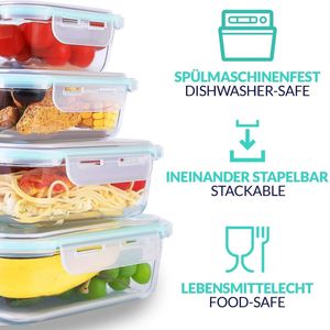 Voorraaddozen set – keukenopslag dozen – rijst suiker pasta opslag – keuken organizer - Voorraadbussen – Voorraadpotten