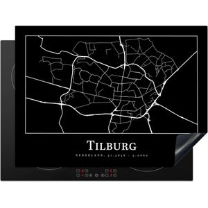 Inductie beschermer - Inductie Mat - Kookplaat beschermer - Stadskaart - Tilburg - Plattegrond - Kaart - Inductie beschermer - Inductie Mat - Kookplaat Beschermer - 71x52 cm - Afdekplaat inductie - Inductiebeschermer