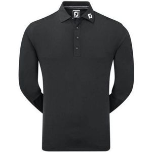 FootJoy Thermolite Long Sleeved Golfshirt - Zwart - Maat S