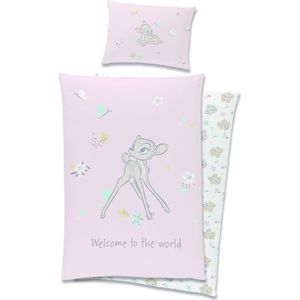 Disney Bambi BABY Dekbedovertrek, Welcome - 100 x 135 cm - Katoen