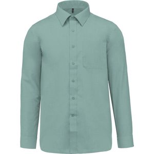 Kariban Overhemd in onderhoudsvriendelijk polykatoen-popeline heren K545 - Sage - 3XL