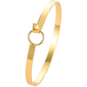 Lumici® | RoundBangle - Rondje - Armband - Bangle - Rond - Cirkel - Cadeau Voor Vrouwen - Moederdag Cadeau - Valentijn - Liefde - Verrassing - Goud & Zilver