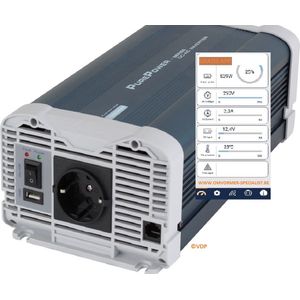 Sinusomvormer 600W-12V incl. App. Merk: Xenteq-PurePower