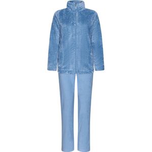 Lichtblauw fleece huispak Pastunette - Blauw - Maat - 48