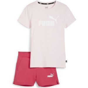 PUMA Logo Tee & Shorts Set G FALSE Broek - Whisp Of Pink