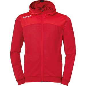 Kempa Emotion 2.0 Hooded  Sportjas - Maat XL  - Mannen - rood