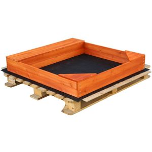Outbee Zandbak - Houtkleurig - Met afdekking - 1020x960x150cm