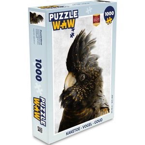 Puzzel Kaketoe - Vogel - Goud - Legpuzzel - Puzzel 1000 stukjes volwassenen