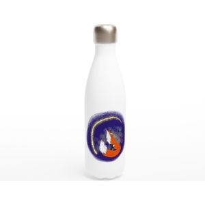 ArtED - Drinkfles - 500ml - Vos met lichtjes- wit