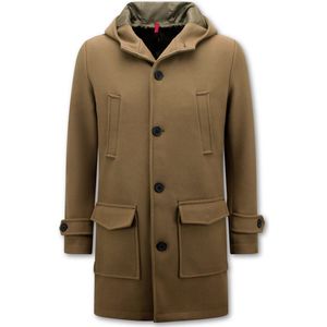 Parka Heren Winterjas - Mantel Jas Heren - Lange jas heren - 8931 - Bruin