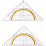 2x Geo driehoek 14 cm