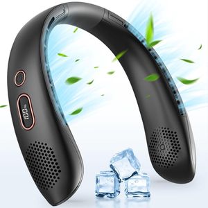 Nekventilator - Nek Ventilator - Nek Ventilator met Koeling - Neck Fan - Nek Fan - Nek Airco - Gezichtsventilator - Hoofd Ventilator - Draagbare Nek Ventilator