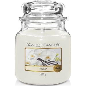 Yankee Candle Medium Jar Geurkaars - Vanilla