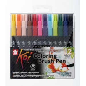 Sakura Koi Coloring Brush Pen set | 12 kleuren