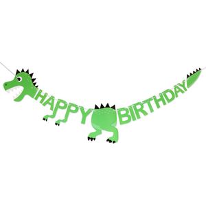 Dino Versiering Dinosaurus Slingers Happy Birthday Slinger Kinderfeestje Verjaardag Versiering Verjaardag Decoratie