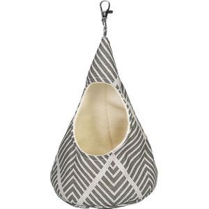 Peg mand voor wasknijpers - Conische peg zakken - Haringen peg zak - Wasknijper houder - Grijs - Modern design .