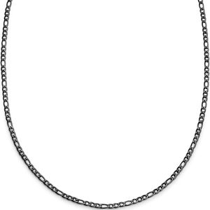 Lucleon - Heren - Roestvrij Staal Schakelketting - Zwart
