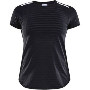 Craft Breakaway Two Shirt Dames - sportshirts - zwart/wit - Vrouwen