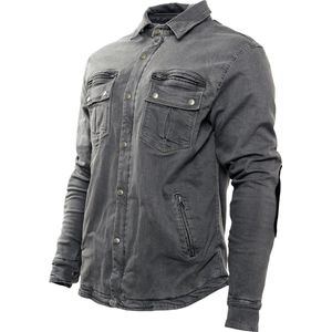 Bores Hemd Driver-Shirt Grey-L