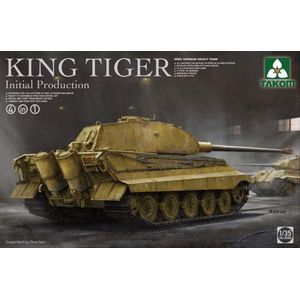 1:35 Takom 2096 WWII German Heavy Tank King Tiger - Initial production Plastic Modelbouwpakket