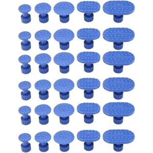 30st Nylon Carrosserie Uitdeuken Treklipjes Verveloos Reparatie Tools Lijmtrekker Tabs Blauw