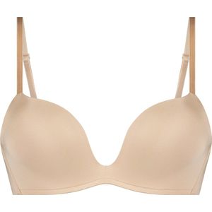 Hunkemöller Dames Lingerie Voorgevormde push-up beugel bh Deep-V - Beige - maat B70