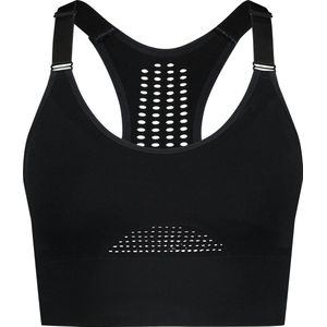 Hunkemöller Dames - Sport collectie - HKMX sport bh The comfort Level 1 - Zwart - maat XS