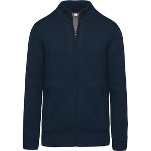 Pullover/Cardigan Heren 4XL WK. Designed To Work Lange mouw Navy 50% Katoen, 50% Acryl