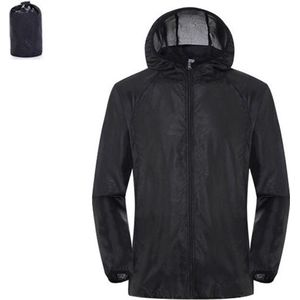 WiseGoods Luxe Regenjas Incl Opbergzak - Regen Jack - Regenponcho - Regen Jas - Regenkleding - Kleding Outdoor - Jas Zwart - S