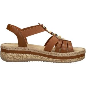 Rieker Sandalen Plat Sandalen Plat - cognac - Maat 38