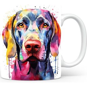 Mok met Weimaraner Beker voor koffie of tas voor thee, cadeau voor dierenliefhebbers, moeder, vader, collega, vriend, vriendin, kantoor