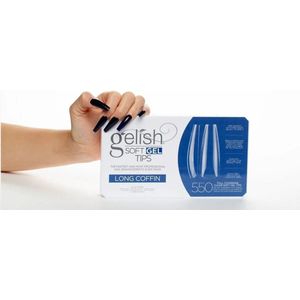 Gelish Soft Gel Tips – Long Coffin 550 stuks