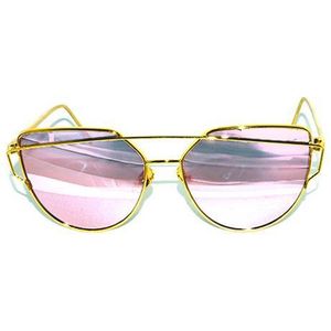 Geen merk Kat Goud, Roze spiegel lenzen