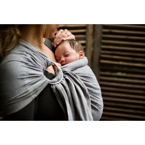 Ringsling Pure Baby Love - donkergrijs