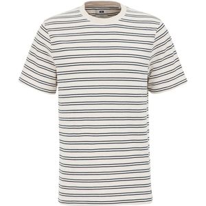 WE Fashion Heren T-shirt met structuur