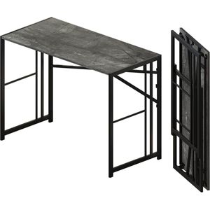 Vouwbare Computerbureau 103 cm - Schrijf- en Gaming Bureau - Camping Tafel - Geen Montage Vereist - Thuis Office Bureau - Grijs