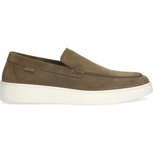 Manfield Suède Loafers Kaki