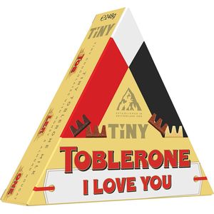 Toblerone chocolade geschenkdoos met opschrift ""I Love You"" - Toblerone Mini chocolademix - 248g