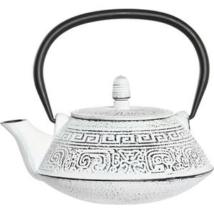 Items Kitchen Theepot Marocco - gietijzer - 800 ml - antiek wit print