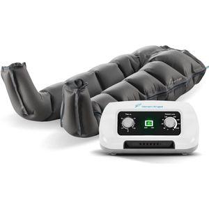 Massage-apparaat voor compressiemassage met luchtkamers en instelbare druk