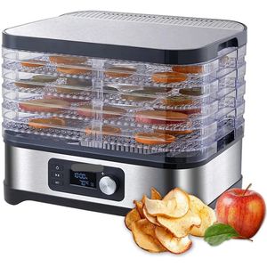 Voedseldroger – Dehydrator - Droogoven - Droogoven Voedseldroger - 5 Lades – Met Digitale Timer & Temperatuurregeling – BPA-vrij
