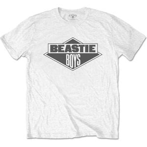 The Beastie Boys - B&W Logo Heren T-shirt - L - Wit