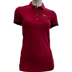 KAET - Polo - T-shirt - Dames (Bordeaux-donkerblauw) - Maat - XL