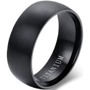 Schitterende Zwarte Titanium Ring | Damesring | Herenring