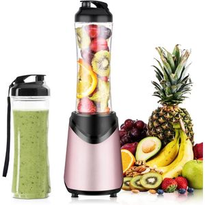 Blender Glazen Kan - Krachtige Blender - Met Glazen Kan - Smoothie Blender - 550 ml / 300 W - Smoothie Maker - RVS - Blender To Go - Variabele Snelheid - Met Glazen Reservoir - Warme en Koude Bereidingen