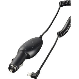Hama Autolader navigatie mini USB 90° zwart