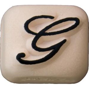 LaDot Tattoo Stempel Steen - S125G - Small - Letter G - Nep Tattoo - Black Tattoo - Kinderen en Volwassenen